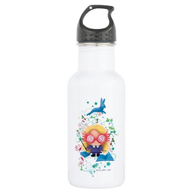 Harry Potter | Luna Lovegood Graphic Stainless Steel Water Bottle (Front)