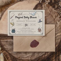 Harry Potter Magical Baby Shower, Wizard Owl & Wan