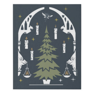HARRY POTTER™ Magical Christmas Tree Faux Canvas Print