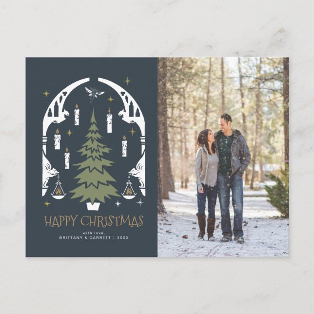 HARRY POTTER™ Magical Christmas Tree Holiday Postcard (Front)