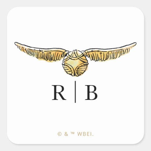 Harry Potter Magical Watercolor Wedding Square Sticker