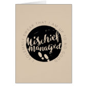 Harry Potter | Marauder's Map Charms Typography Cards (Front)