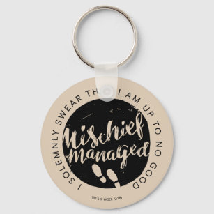 Harry Potter   Marauder's Map Charms Typography Keychain