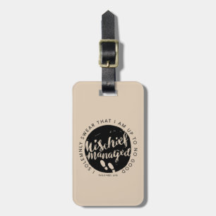 Harry Potter Marauder's Map Charms Typography Luggage Tag