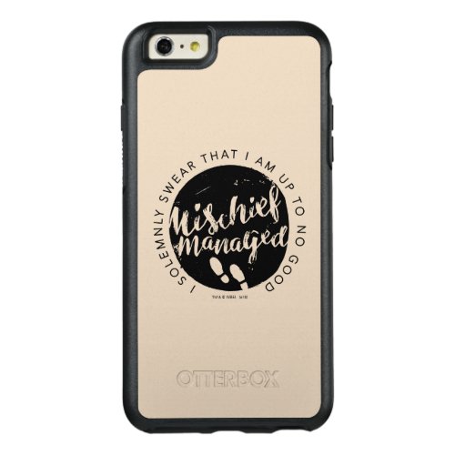 Harry Potter  Marauders Map Charms Typography OtterBox iPhone 66s Plus Case