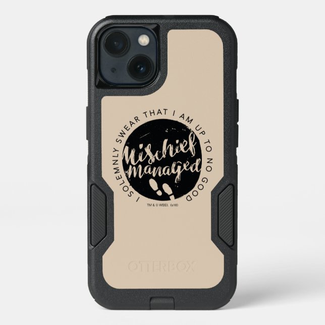 Harry Potter | Marauder's Map Charms Typography Otterbox iPhone Case (Back)