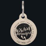 Harry Potter | Marauder's Map Charms Typography Pet ID Tag<br><div class="desc">Check out this footprint graphic that features two of the charms required to use the Marauder's Map: "I SOLEMNLY SWEAR THAT I AM UP TO NO GOOD™" and "MISCHIEF MANAGED™".</div>