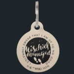 Harry Potter | Marauder's Map Charms Typography Pet ID Tag<br><div class="desc">Check out this footprint graphic that features two of the charms required to use the Marauder's Map: "I SOLEMNLY SWEAR THAT I AM UP TO NO GOOD™" and "MISCHIEF MANAGED™".</div>