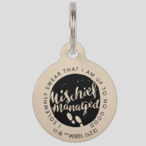 Harry Potter | Marauder's Map Charms Typography Pet ID Tag