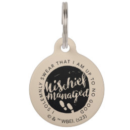 Harry Potter | Marauder&#39;s Map Charms Typography Pet ID Tag