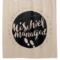 Harry Potter Mischief Managed Shower Curtain