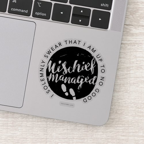 Harry Potter  Marauders Map Charms Typography Sticker