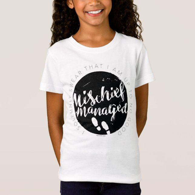 Harry Potter | Marauder's Map Charms Typography T-Shirt (Front)