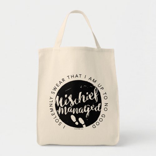 Harry Potter  Marauders Map Charms Typography Tote Bag