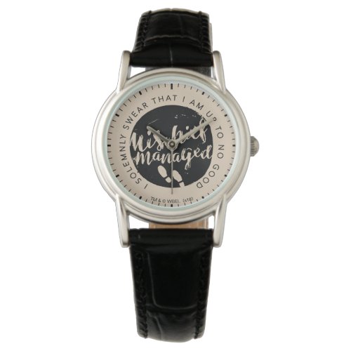 Harry Potter  Marauders Map Charms Typography Watch