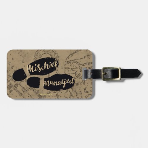 Harry Potter  MISCHIEF MANAGED Map Footprints Luggage Tag