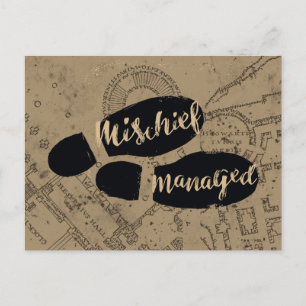 Harry Potter MISCHIEF MANAGED™ Map Footprints Postcard