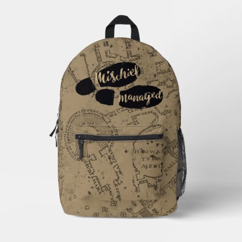 Harry Potter  MISCHIEF MANAGED Map Footprints Printed Backpack