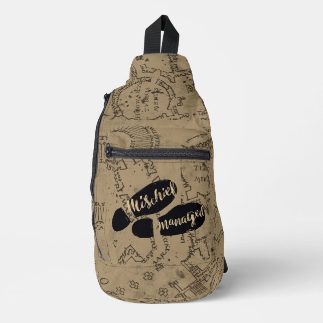 Harry Potter | MISCHIEF MANAGED™ Map Footprints Sling Bag (Front)