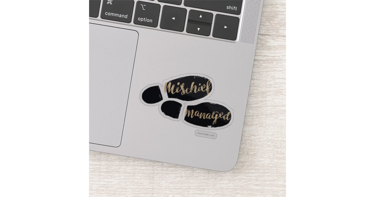 Harry Potter Mischief Managed Map Footprints Sticker Zazzle Com