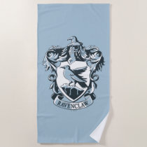 Harry Potter | Modern Ravenclaw Crest Beach Towel