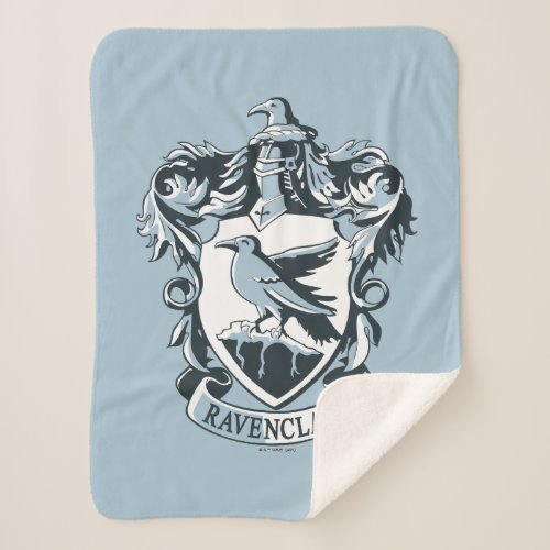 Harry Potter  Modern Ravenclaw Crest Sherpa Blanket