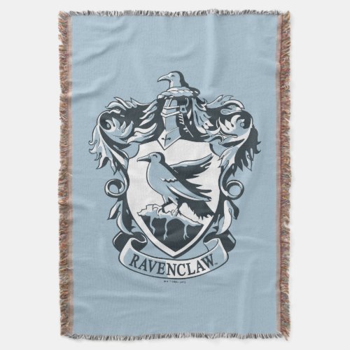 Harry Potter  Modern Ravenclaw Crest Throw Blanket