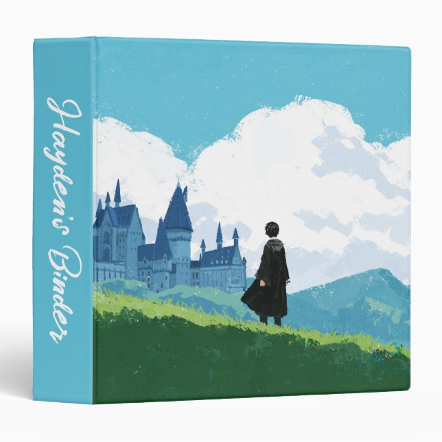 HARRY POTTER™ Overlooking HOGWARTS™ Castle 3 Ring Binder (Front/Spine)