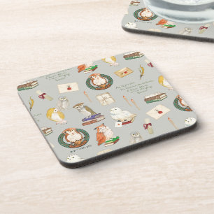 HARRY POTTER™   Owl Letter Pattern Beverage Coaster