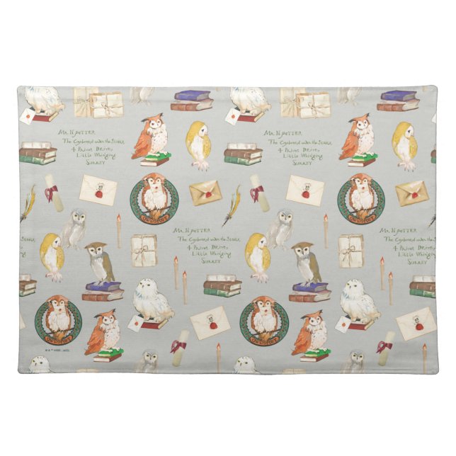 HARRY POTTER™ | Owl Letter Pattern Cloth Placemat (Front)