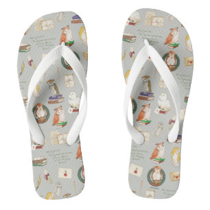 HARRY POTTER™   Owl Letter Pattern Flip Flops