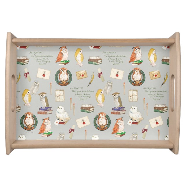 HARRY POTTER™ | Owl Letter Pattern Serving Tray (Front)
