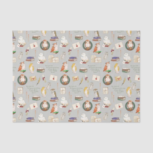 HARRY POTTER™ | Owl Letter Pattern Tissue Paper (Front)