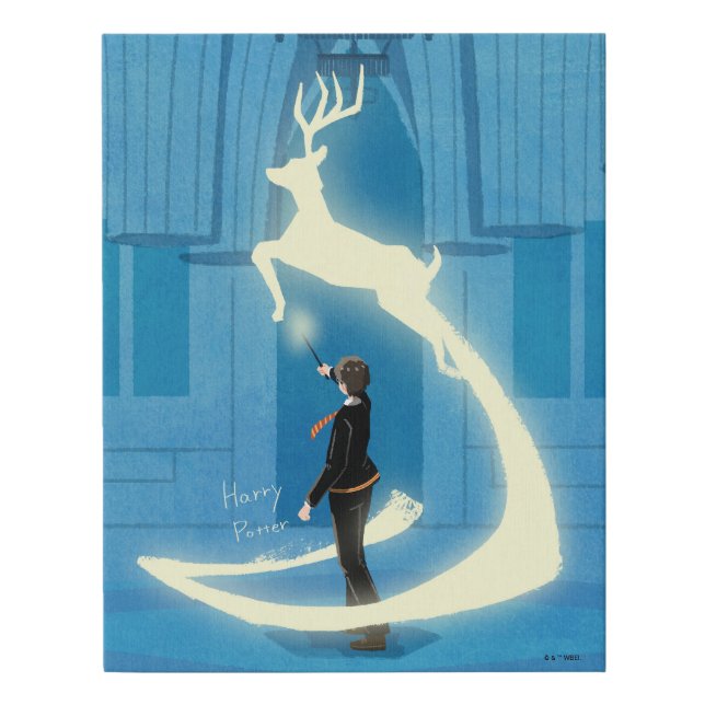 HARRY POTTER™ Patronus Painting Faux Canvas Print (Front)