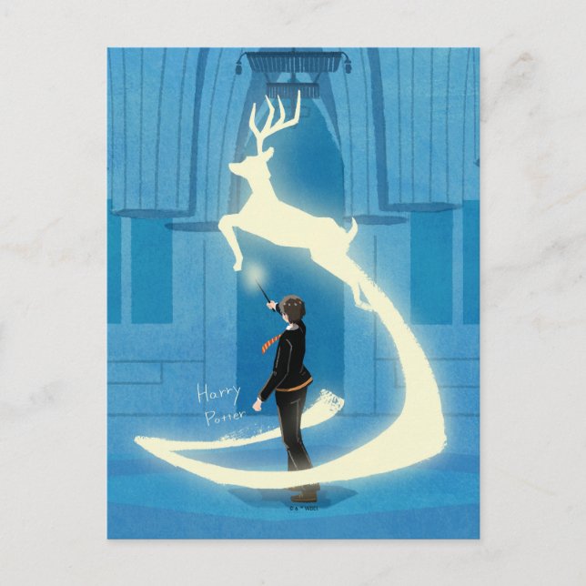 HARRY POTTER™ Patronus Painting Postcard (Front)