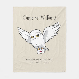 Harry Potter   Personalized Hedwig Fleece Blanket