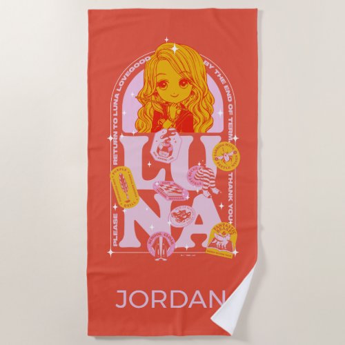 HARRY POTTER  Please Return to Luna Lovegood Beach Towel