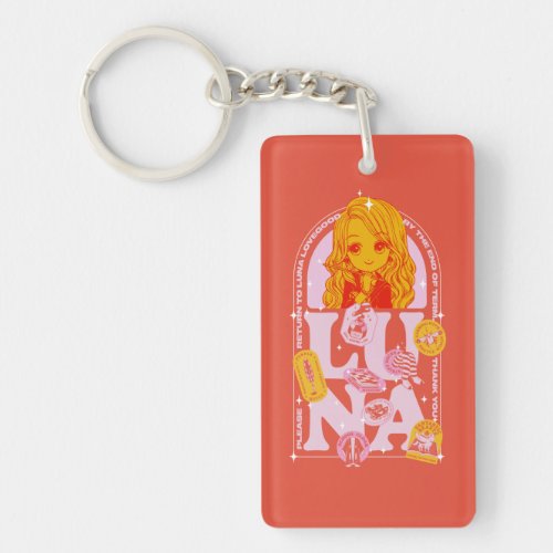 HARRY POTTER  Please Return to Luna Lovegood Keychain