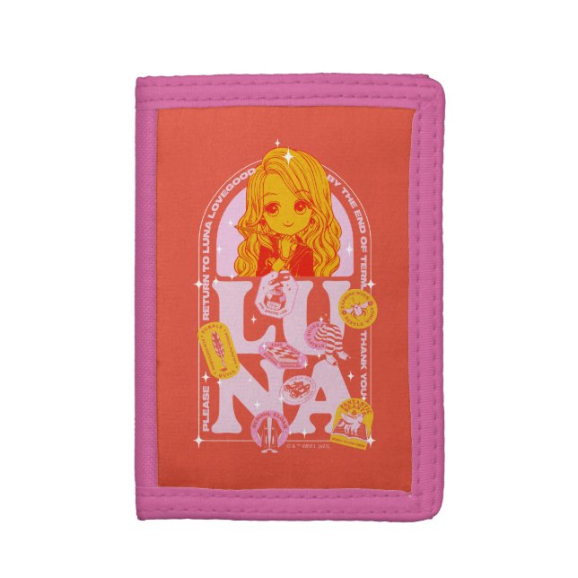HARRY POTTER™ | Please Return to Luna Lovegood Trifold Wallet (Front Vertical)