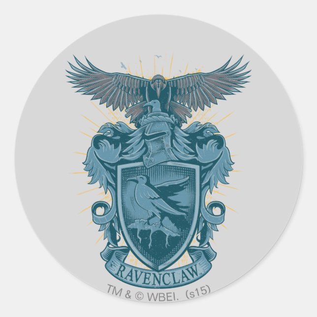 Harry Potter | Ravenclaw Crest Classic Round Sticker (Front)