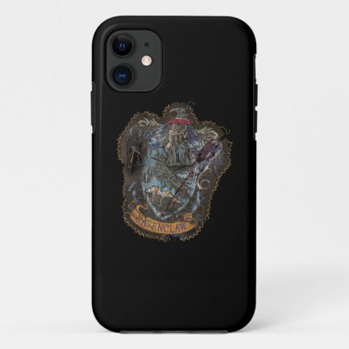 Harry Potter  Ravenclaw Crest _ Destroyed iPhone 11 Case