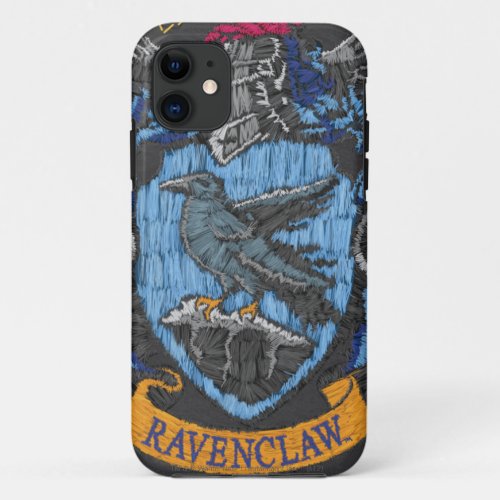 Harry Potter  Ravenclaw Crest _ Destroyed iPhone 11 Case