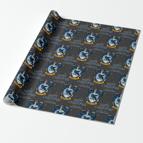 Harry Potter  Ravenclaw Crest _ Happy Christmas Wrapping Paper