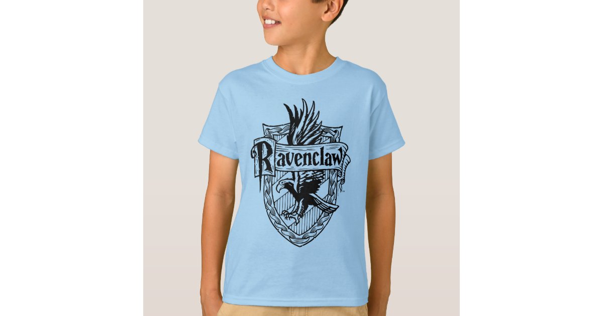 Boy's Harry Potter Ravenclaw Line Art Crest T-Shirt