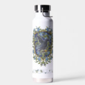 Brutalist SLYTHERIN™ Crest Stainless Steel Water Bottle, Zazzle in 2023