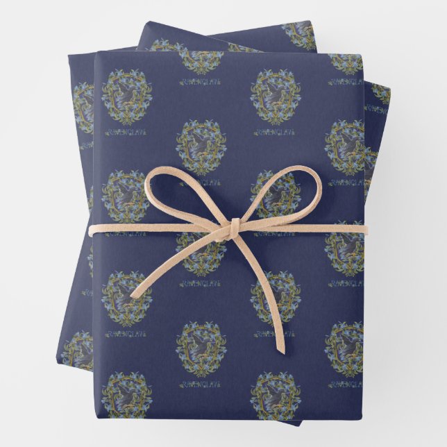 HARRY POTTER™ | RAVENCLAW™ Crest Wrapping Paper Sheets (In situ)