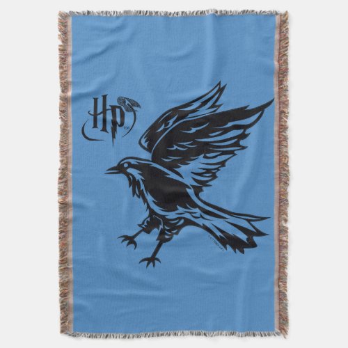 Harry Potter  Ravenclaw Eagle Icon Throw Blanket