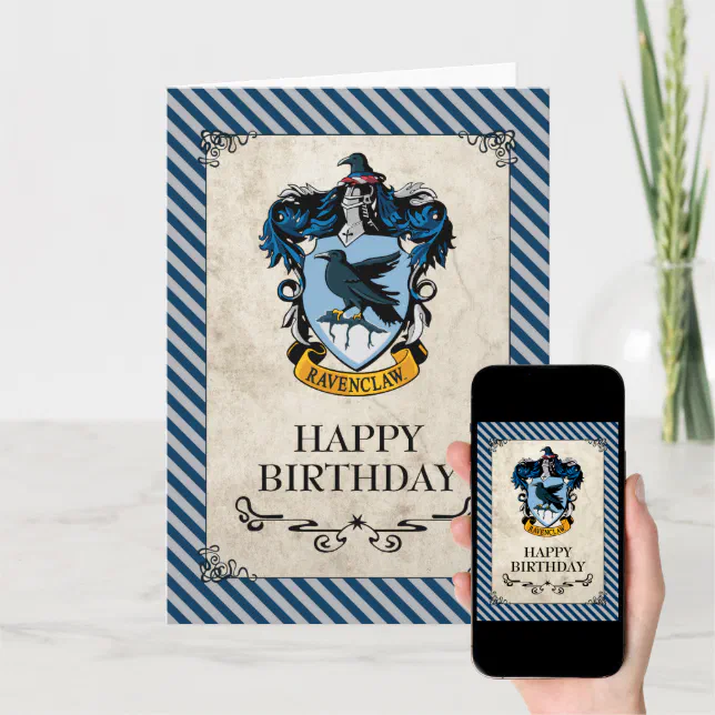 Harry Potter Ravenclaw Happy Birthday Card Zazzle