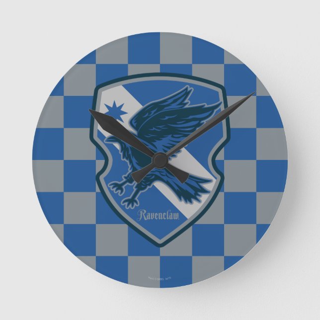 Harry Potter | Ravenclaw House Pride Crest Round Clock (Front)