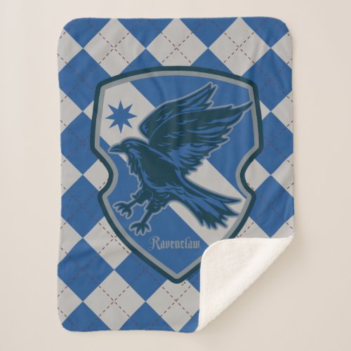 Harry Potter  Ravenclaw House Pride Crest Sherpa Blanket